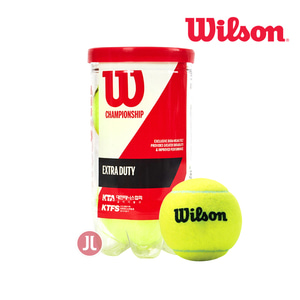 윌슨 WRT1067 챔피언쉽볼 테니스볼 1캔 2개입 테니스공 시합구